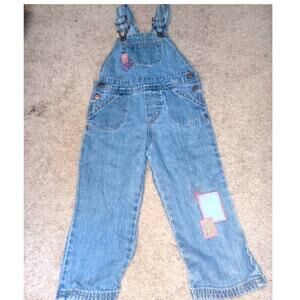 Toddler Genuine Kids 2007 Denim Flower Patch 24m Overalls